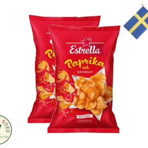 ESTRELLA Chips Paprika Havssalt - 275g x2