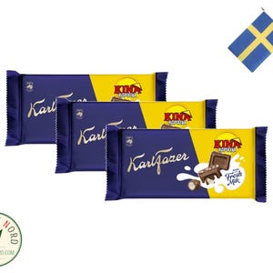 3x Fazer Kina Rispuffar: Swedish Milk Chocolate with Crispy Rice
