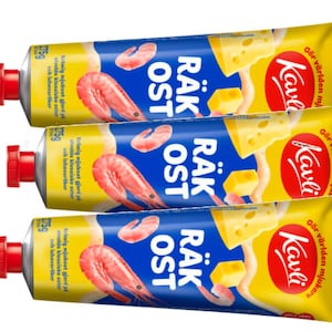 3x Kavli Räkost: Pasta sueca de queso y camarones (275 g)