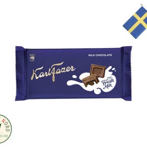 Fazer Karl Fazer Milk Chocolate Bar 145g - Classic Swedish Quality Chocolates