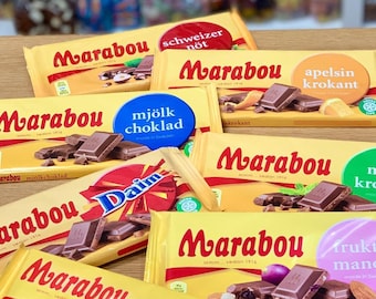 Barras de chocolate sueco Marabou 160g, Chocolate de Suecia, Marabou Mjölkchoklad, fika sueca, godis suecos, Marabou Chocolate Suecia