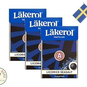 LÄKEROL Licorice Sea Salt Big Pack Halstablett Pastilles 75g x3