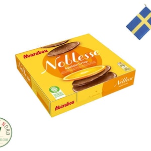 Marabou Noblesse Apelsin: Swedish Orange Crisp Chocolate Discs (150g)