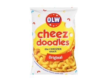 Cheez Doodles 225g, Ostbågar, garabatos de queso, fredagsmys, comida sueca, snacks suecos