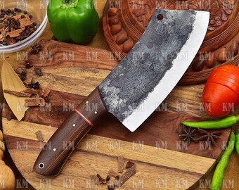 Meat Cleaver Cooking Knives Curved  Blade Cleaver Unique Handle Butcher Cleaver Gifts, Birthday Gifts, Anniversary Gifts, Easter Gifts