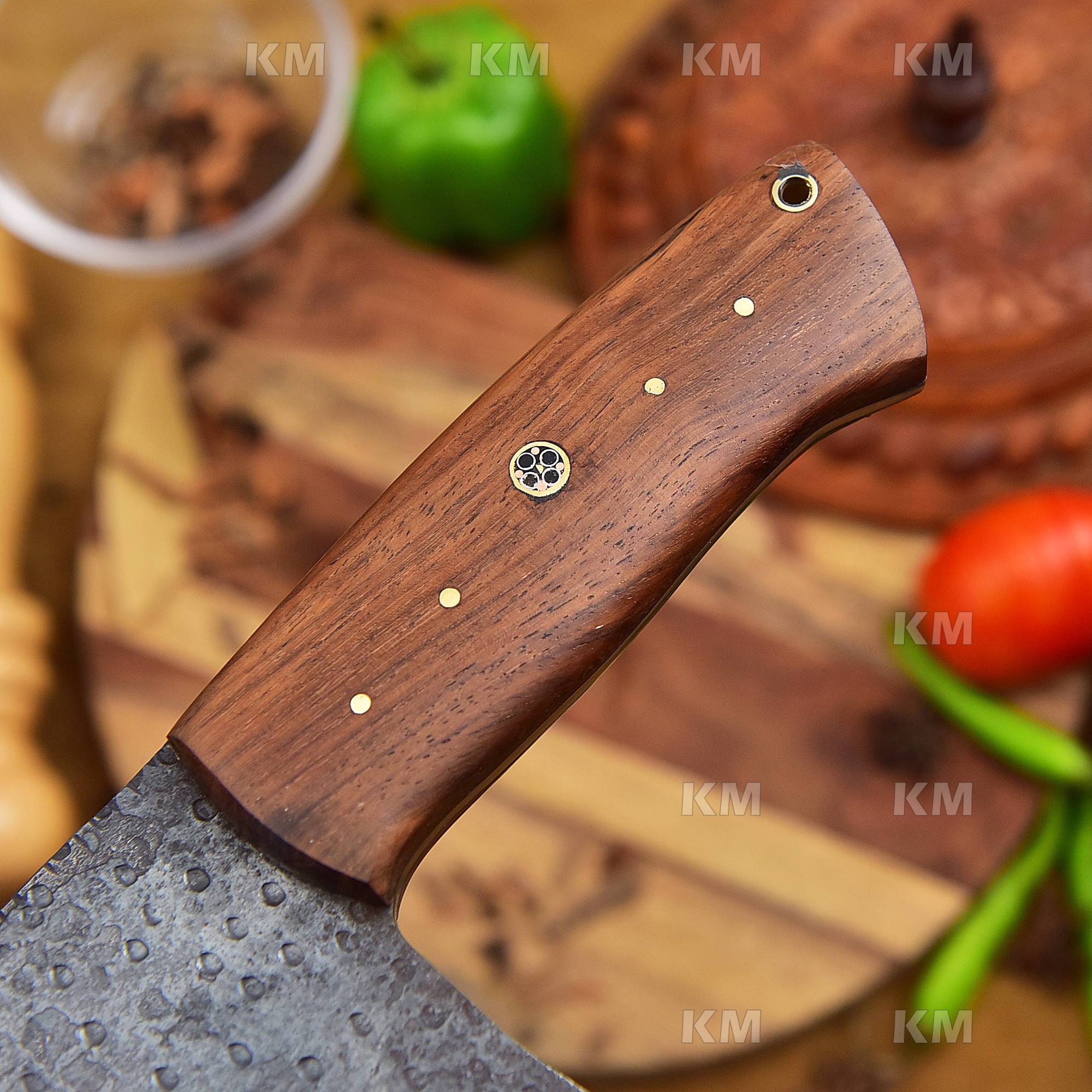 SERBIA KNIFE / Custom Handmade Cleaver Best for Outdoor Cooking Kitchen