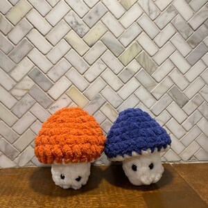 Handmade Crochet Mushroom Fidget Toy * 7 SECONDARY COLOR OPTIONS*