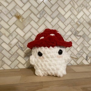 Handmade Crochet Chunky Mushroom Plushie