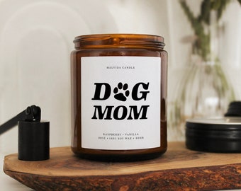 Dog Mom Candle, Dog Owner Gift, Birthday Gift For Mom, Animal Lover Gift Ideas, New Pet Mum Gift, Scented Soy Candle, Mother's Day Gift Box