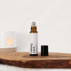 Calming Essential Oil Roller, Lavender Sage Aromatherapy Roll-on, Balancing Natural Self Care, Relaxing Chamomile Oil Blend, Christmas Gift