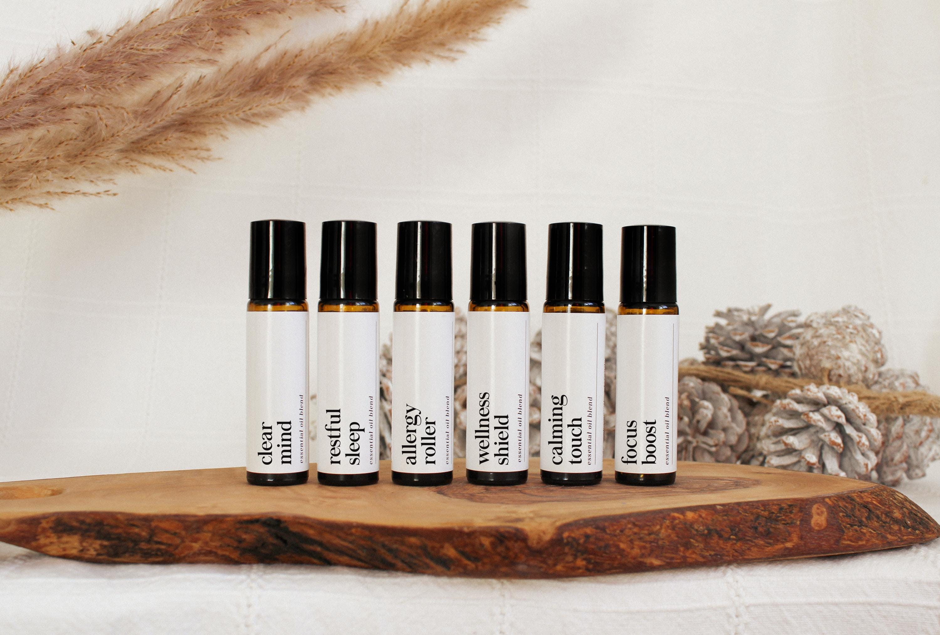 Natural Essential Oil Roller, Pure Aromatherapy Roll-on, Natural Self Care, Focus Booster, Calming & Relaxing Sleep, Christmas Gift For Her