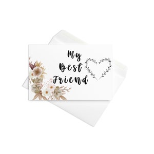 Carte de voeux meilleure amie - amitié à toutes les étapes - carte d'anniversaire d'un ami - carte de meilleurs amis pour toujours - carte d'ami sentimental