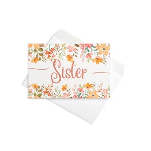 Sister Greeting Card - Sister Birthday Card - Best Sister Card - Happy Birthday Sister