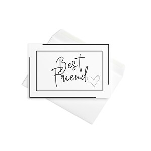 Meilleur ami carte de voeux - amitié à toutes les étapes - carte d'anniversaire d'un ami - carte meilleurs amis pour toujours - carte sentimentale pour ami