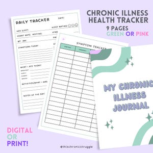Organize Your Health Journey: Symptom Diary Tracker - Health Planner and Symptom Diary - Chronic Illness Tracker Digital Download