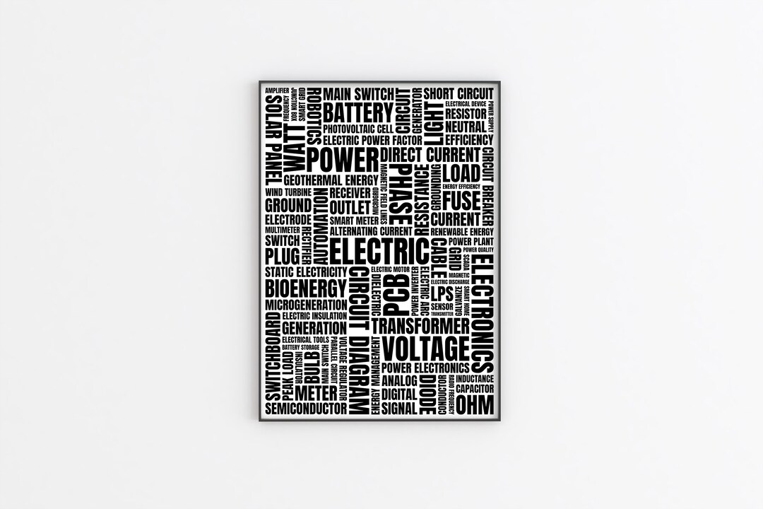 Buy Electrical Engineer Wall Art Electrical Engineer Gifts Engineer Office Decor Gift for