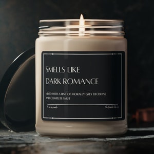 Bookish Gift, Smells like Dark Romance Soy Candle