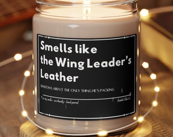 Smells like the Wingleader's Leather Candle, Xaden Riorson Gift, Fourth Wing Gift