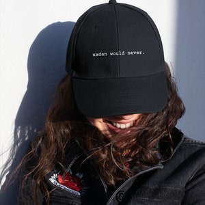 Embroidered Fourth Wing Dad Hat, Xaden Would Never