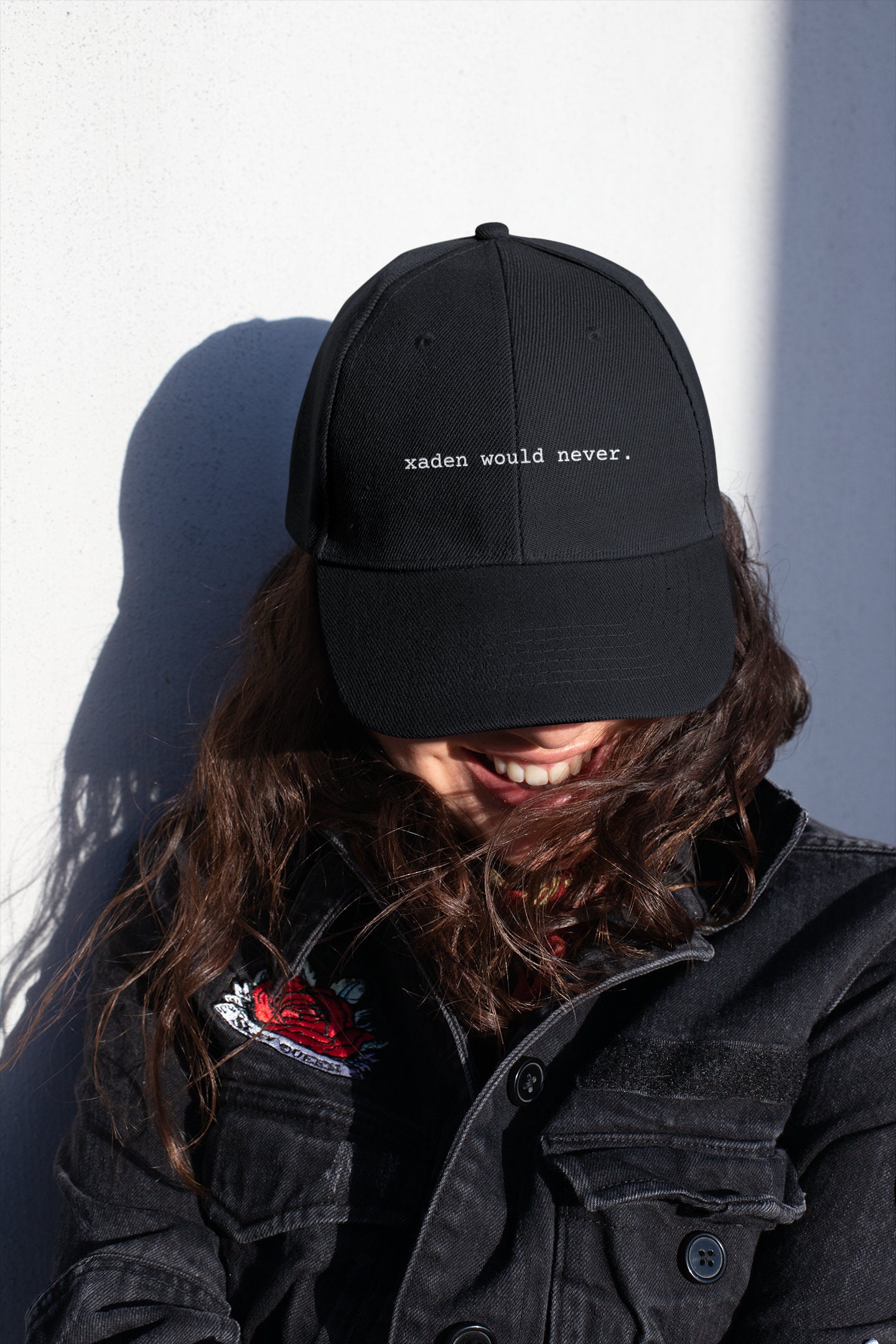 Embroidered Fourth Wing Dad Hat, Xaden Would Never