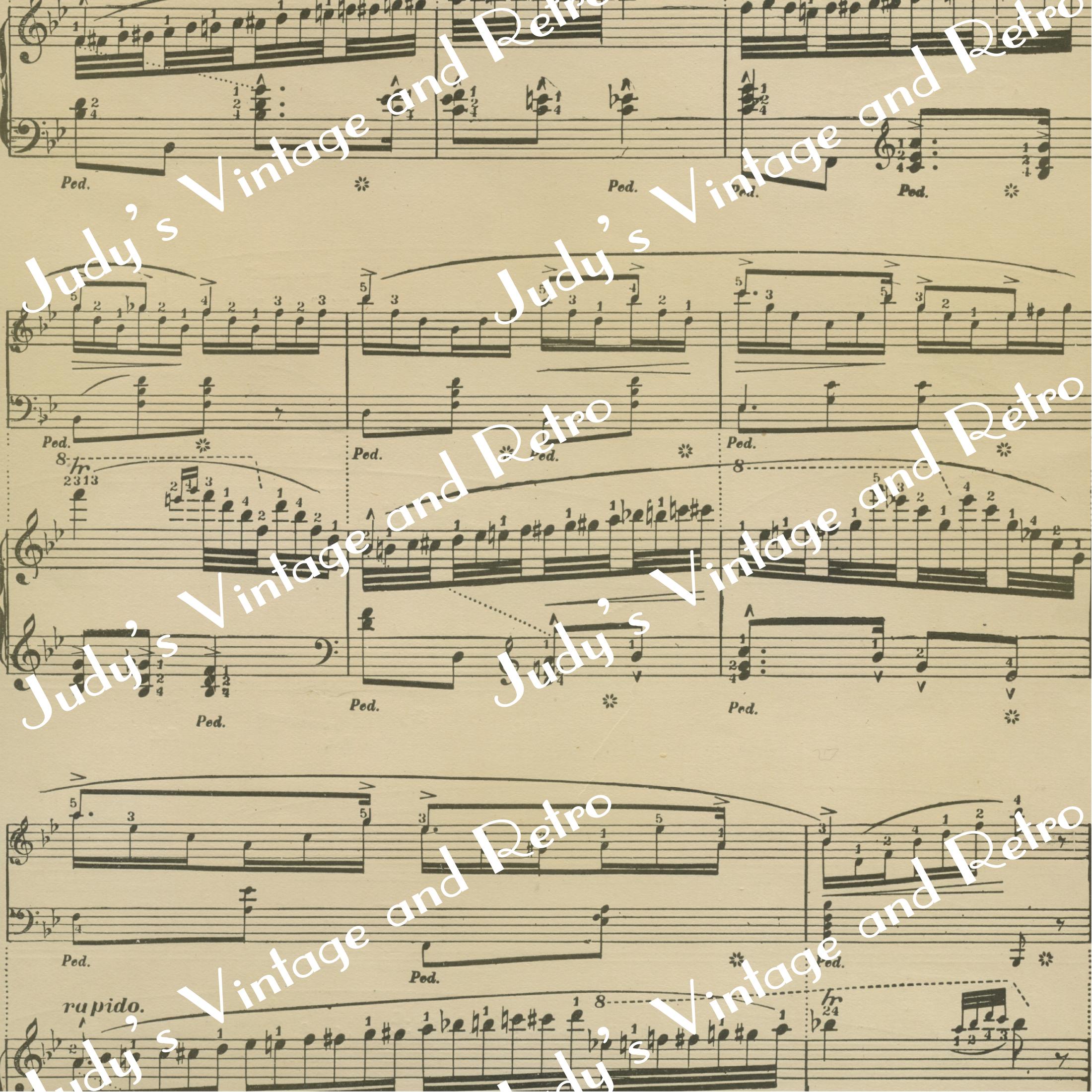 Paper Notes 1900 Vintage Sheet Music Paper, 1800s-1900s Ephemera (digital Download) - Etsy