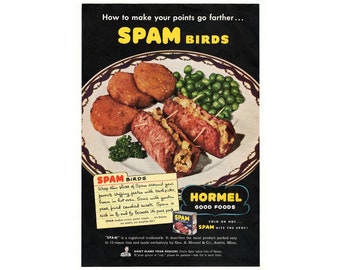 Vintage SPAM Werbung aus dem zweiten Weltkrieg (1944) (Digitaler Download)