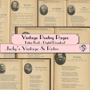 Antique Poetry Pages - Etsy
