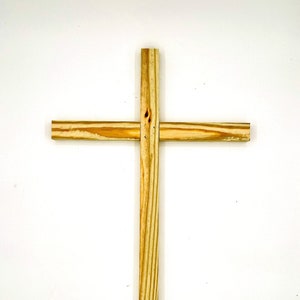 Unfinished Wooden Cross, Cemetery Cross, Grave Cross, Memorial Cross, Sympathy, Unfinished Grave Marker, Unfinished Grave Decor