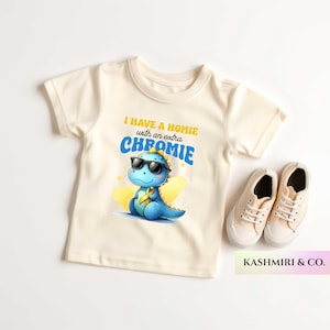 I Have A Homie With An Extra Chromie Chromosomes Dinosaur Toddler Shirt Down Syndrome Awareness Baby Kids Tee Trisomy 21 Awareness Gift