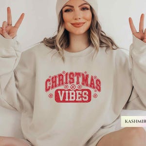 Merry and Bright Sweatshirt, Christmas Vibes Sweater, Family Christmas Shirt, Christmas Season for Women, Merry Christmas Winter Sweatshirt
