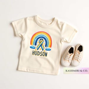Personalized Down Syndrome Awareness Toddler Rainbow Custom Name Extra Chromosomes Shirt Lucky Few Baby Kids Tee Trisomy 21 Awareness Gift