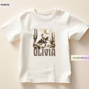 Personalized Girl Cowgirl Shirt, Country Western Toddler Gift, Custom Baby Tee Natural Tee Country Girl Kids Rodeo Shirt Long Live Cowgirls