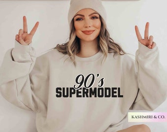 90s Supermodel Sweatshirt, Instagram Model Sweater, Retro 90s Gift For Her, Funny Shirt For Him, Funny IG Gift for Influencers, Trending Tee