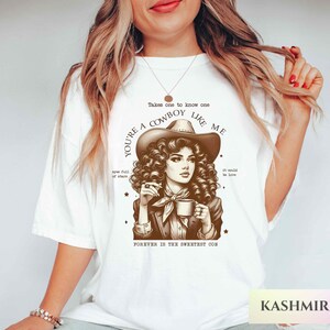 Women's Retro Western Cowgirl Graphic Tee – Short Sleeve, Soft Cotton Blend Top - View #9