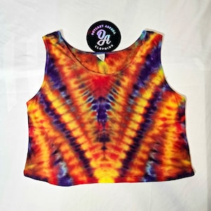 Tie Dyed crop tank top (small)