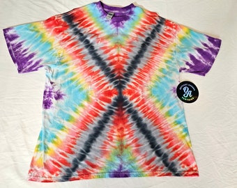 Tie Dyed cotton Tshirt. (XXL)