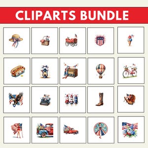 Vintage American Flag Clipart, Vintage Fireworks Clipart, 4th of July PNG, Vintage Patriotic Clipart, July Fourth Graphics, Old Glory Clipart, Vintage Parade Clipart, American Vintage Clipart,