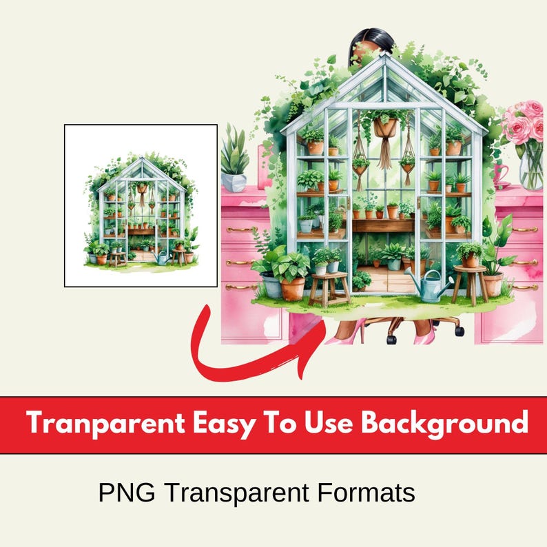 gardening clipart, gardening PNG, gardening SVG, garden clipart, garden png, watercolor garden, watercolor gardening, garden tools clipart, watering can clipart, potted plants clipart, garden gloves clipart,