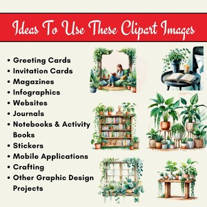 greenery clipart, cozy home clipart, plant aesthetic clipart, boho plant clipart, botanical clipart, potted plant clipart, succulent clipart, monstera clipart, fiddle leaf fig clipart,