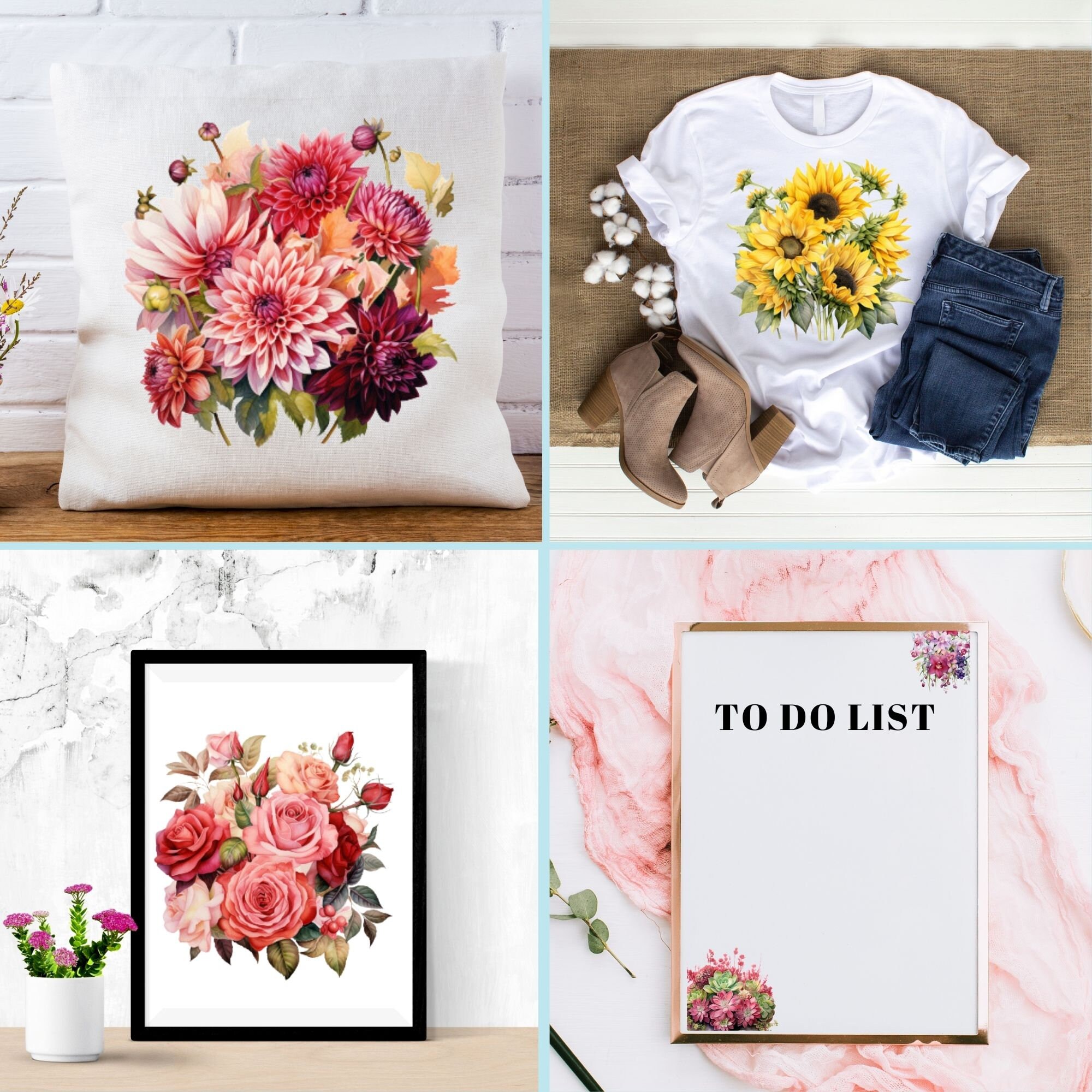 300 Midjourney Prompts Watercolor Flowers Premium Watercolor - Etsy