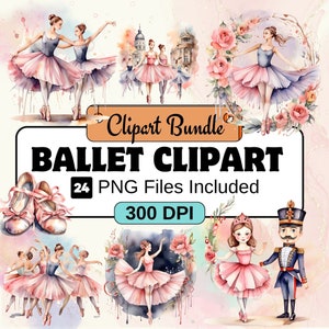Ballet Clipart,ballet shoes clipart Clipart PNG Bundle, 24 PNG Ballet Clipart Bundle, Instant Digital Download, Commercial Use