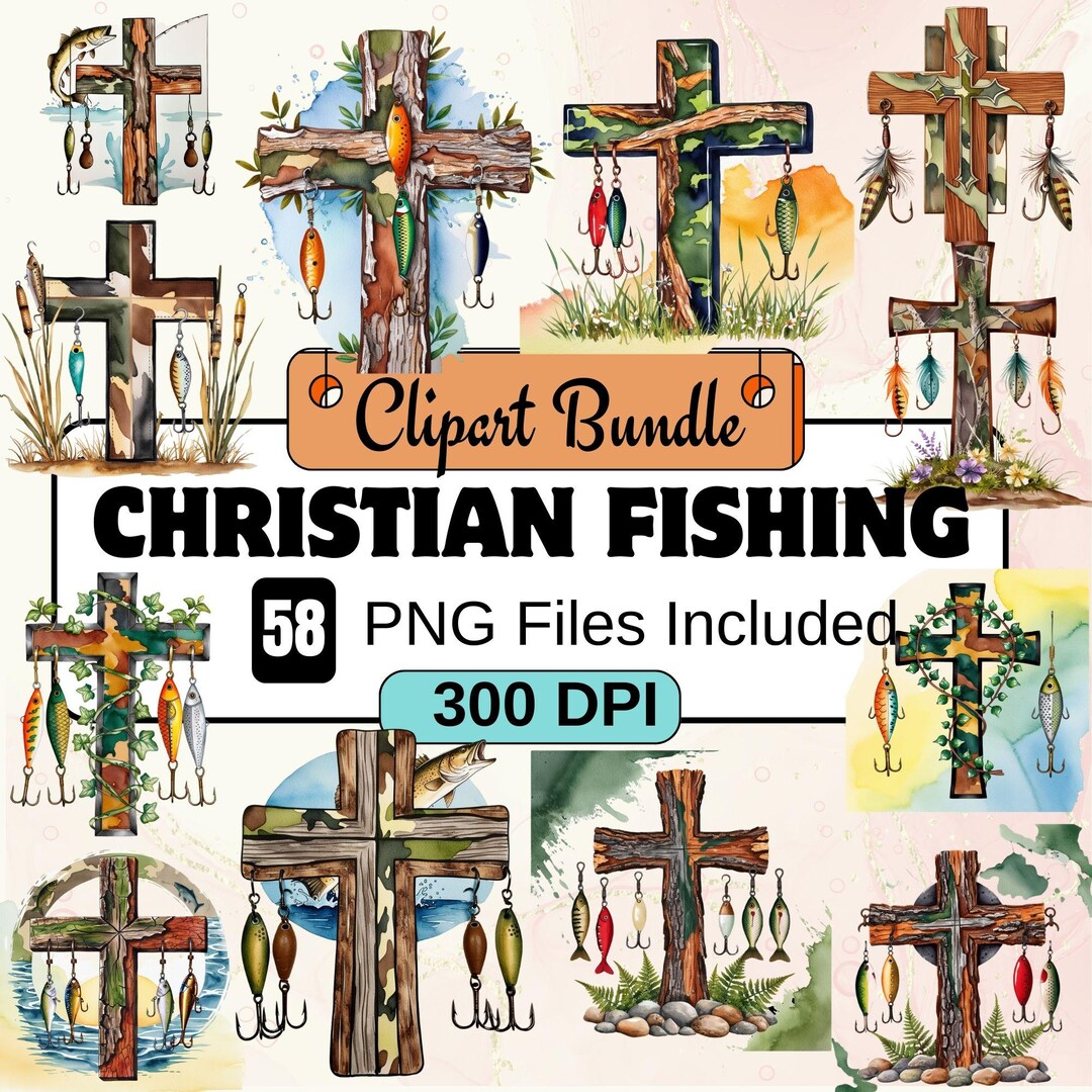 58 Camo Cross Fishing Png, Christian Fishers of Men Png, Bible Nature ...