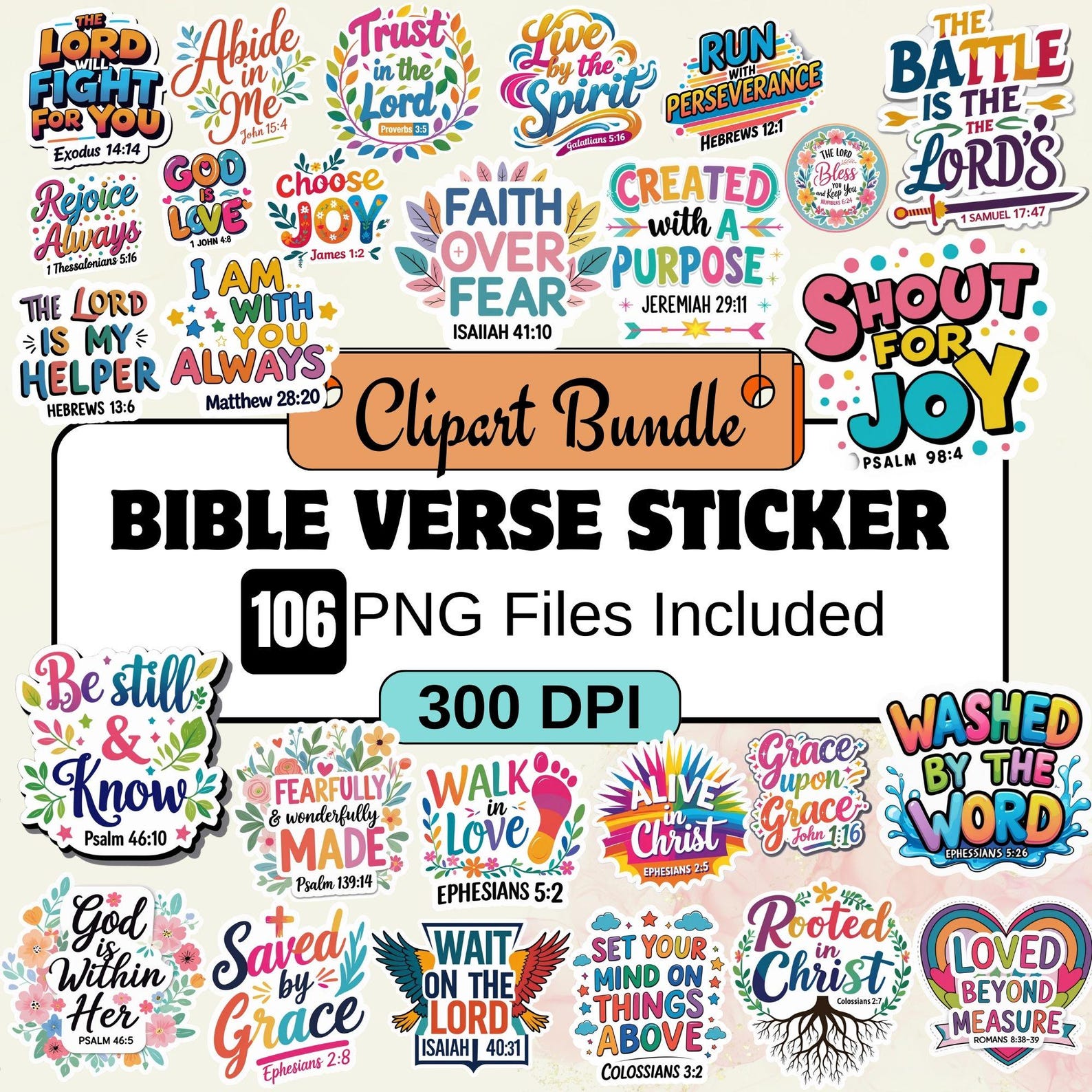 Christian Digital Stickers Svg Png Bundle, Sticker Sheet Png, Bible ...