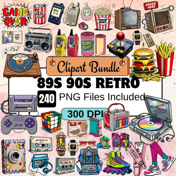 80s 90s Retro ClipartPNG bundle,80s Bundle, 80s Sublimation Designs 80s Clipart,80s Retro 80s PNG Files,80s Digital Files,1980s, sublimation