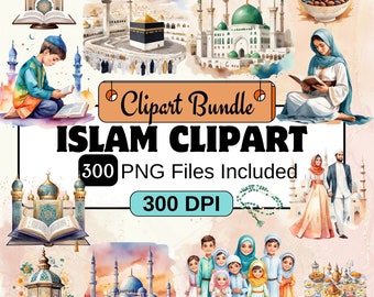 Islam Clipart, Muslim Clipart PNG Bundle, 400 PNG Islam Clipart Bundle, Instant Digital Download, Commercial Use