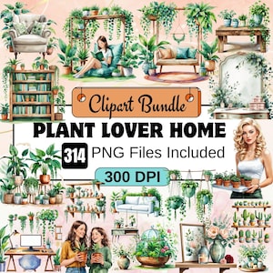 314 clipart maison amateur de plantes, PNG esthétique de plante d'intérieur confortable, art numérique de verdure bohème pour la décoration intérieure, images de verdure, plantes d'intérieur png
