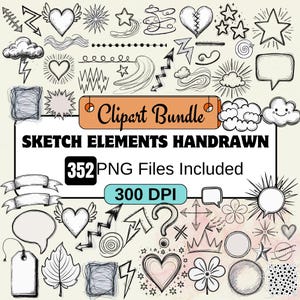 Handgezeichnete Doodle-Elemente, Handgezeichnete Doodle-Elemente, Skizzenlinien SVG, Handgezeichnete Elemente Vektor, Doodle-Formen SVG, Png eps