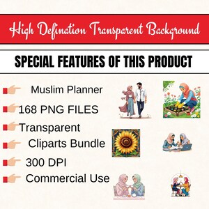 Islamic Planner Clipart, Ramadan Clipart, Eid Clipart, Muslim Digital Stickers, Islamic Stickers PNG, Prayer Planner Clipart,  Ramadan Planner PNG, Eid Planner Clipart, Islamic Calligraphy Clipart, Muslim Sticker Clipart, Islamic Digital Planner,