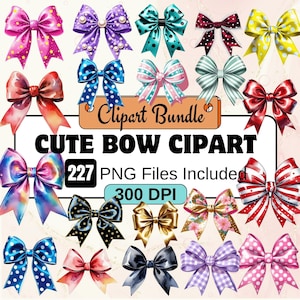 Puede incluir: Una colección de 227 imágenes de clipart de lazos coloridos en formato PNG. Los lazos son de varios colores, patrones y estilos, incluyendo lunares, rayas y tie-dye. El clipart es de 300 DPI y perfecto para proyectos de manualidades, scrapbooking y diseño digital.