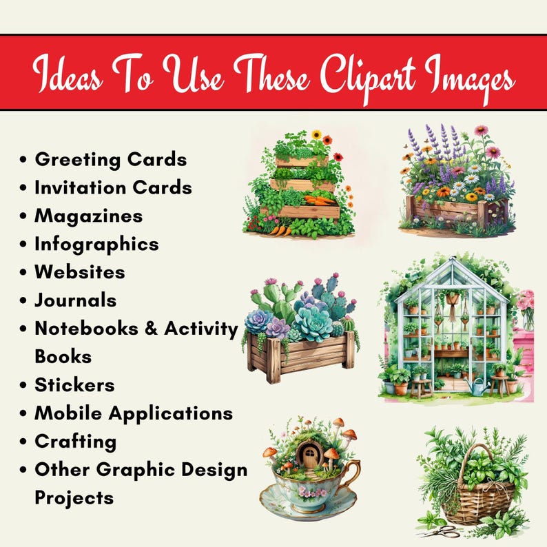 wheelbarrow clipart, gardening supplies clipart, gardening doodles, hand-drawn gardening clipart, cute gardening clipart, spring gardening clipart, digital gardening clipart, watercolor gardening clipart,